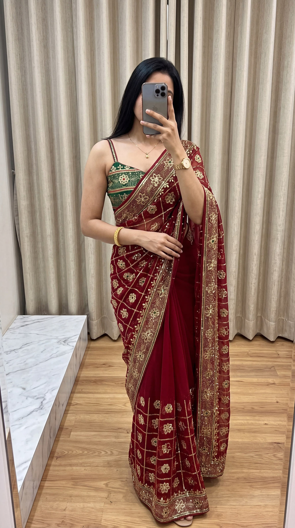 Premium Royal Georgette Saree